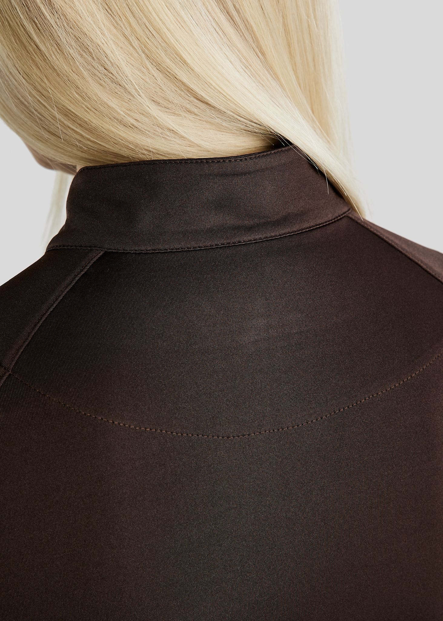 MoErica Langærmet Termo Polo - Brun