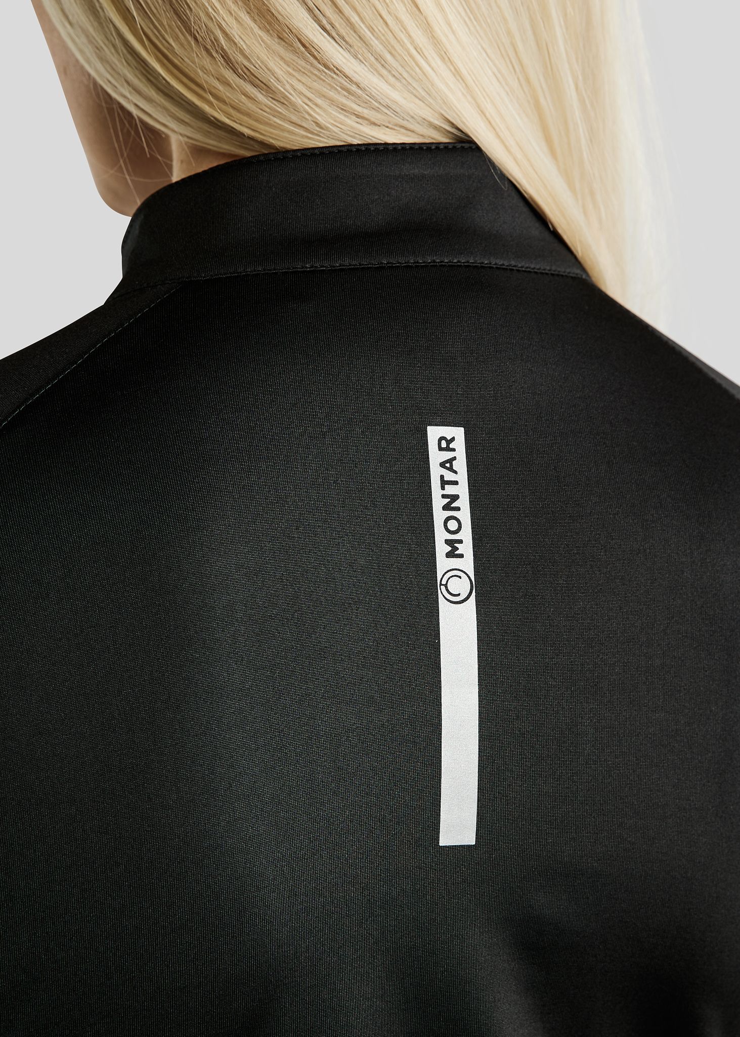 MoEsta Long Sleeved Thermo Polo w. Reflective Print - Black 