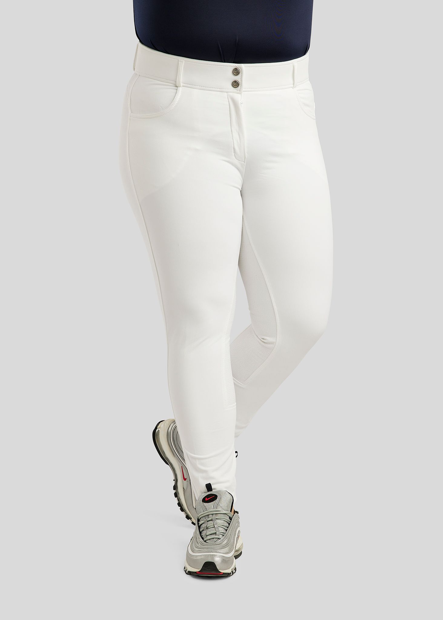 CURVE Megan Yati Breeches - Fullgrip, White 