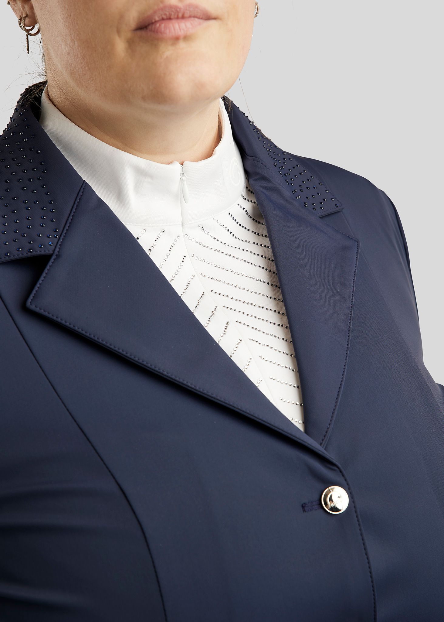 CURVE Bonnie Competition Jacket w. Crystals - Navy 