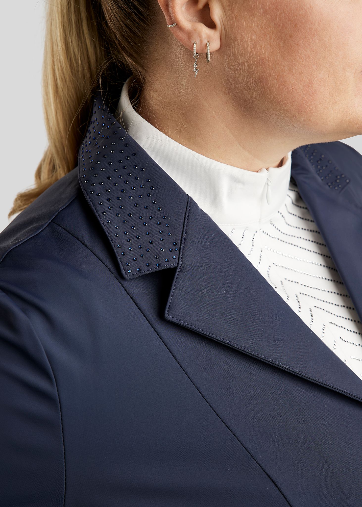 CURVE Bonnie Competition Jacket w. Crystals - Navy 