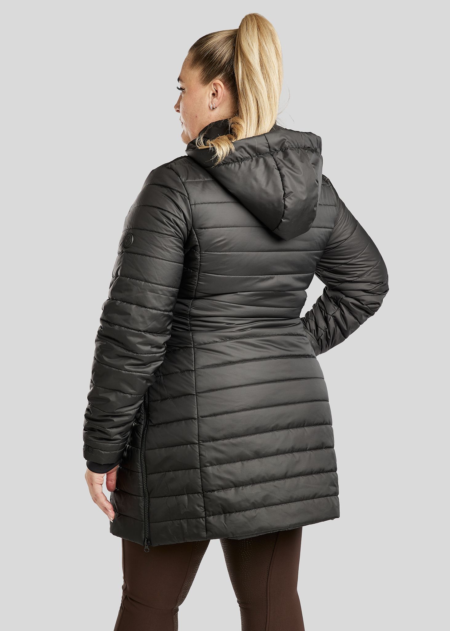 CURVE MoKately Long Quilted Jakcet - Black 