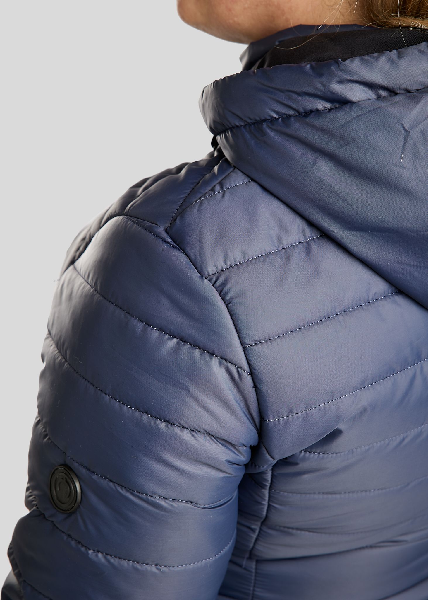 CURVE MoKately Long Quilted Jakcet - Navy 