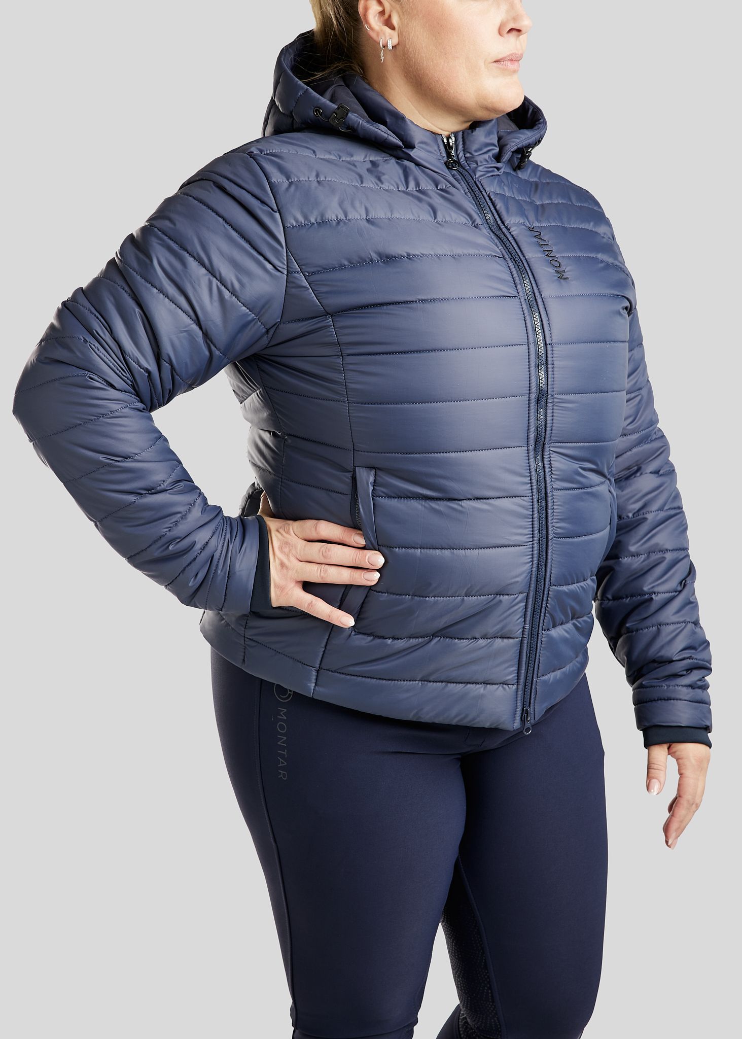 CURVE MoKately Short Quilted Jacket - Navy 