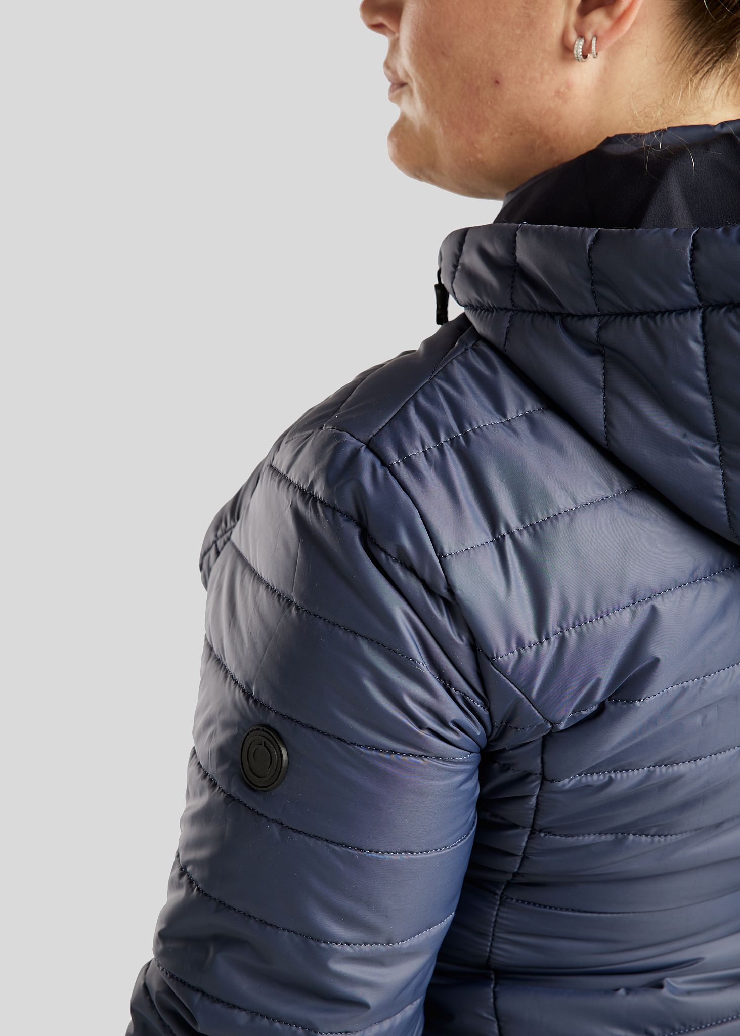 CURVE MoKately Short Quilted Jacket - Navy 