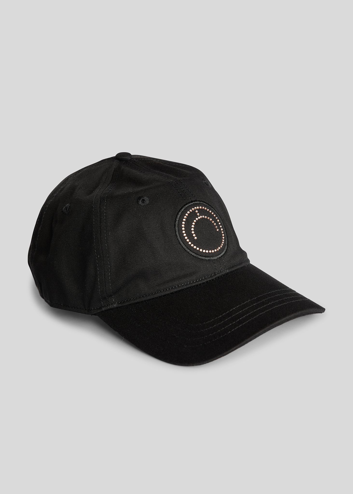 Cap w. Champagne Crystal Logo - Black 