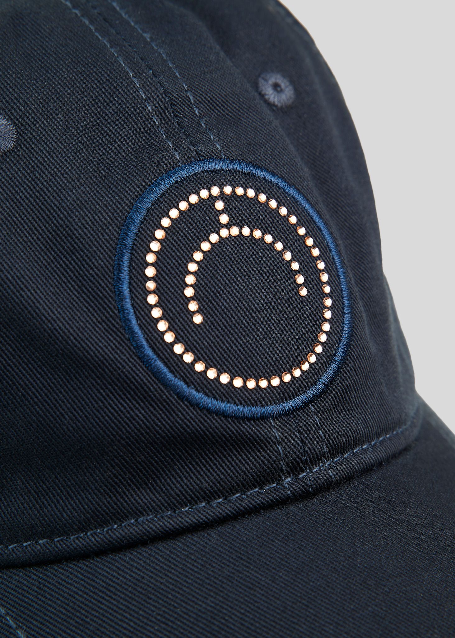 Cap w. Champagne Crystal Logo - Navy 