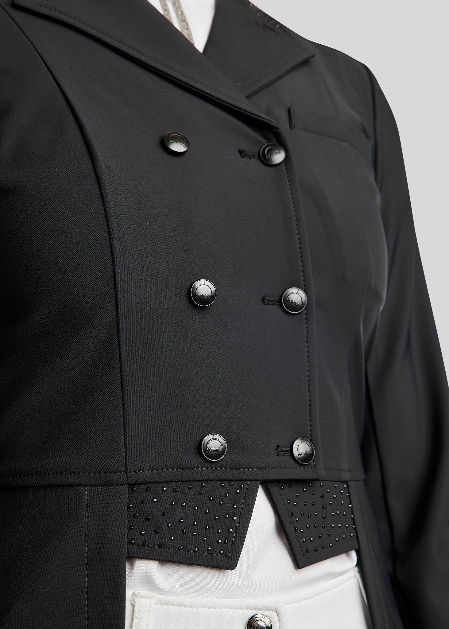 Long Softshell Tail Coat - Black 