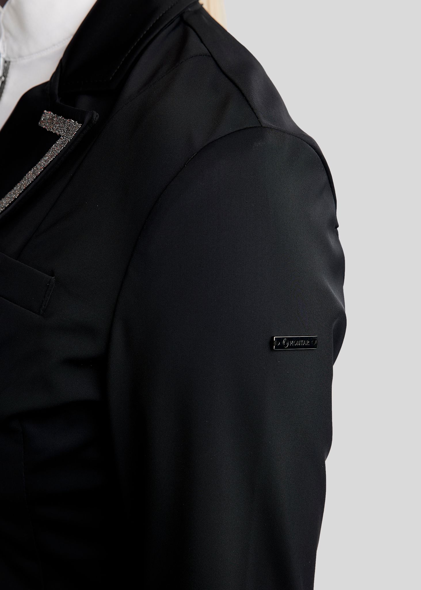 MoGloria Softshell Long Tailcoat w. Gun Metal Caviar Tape - Black 