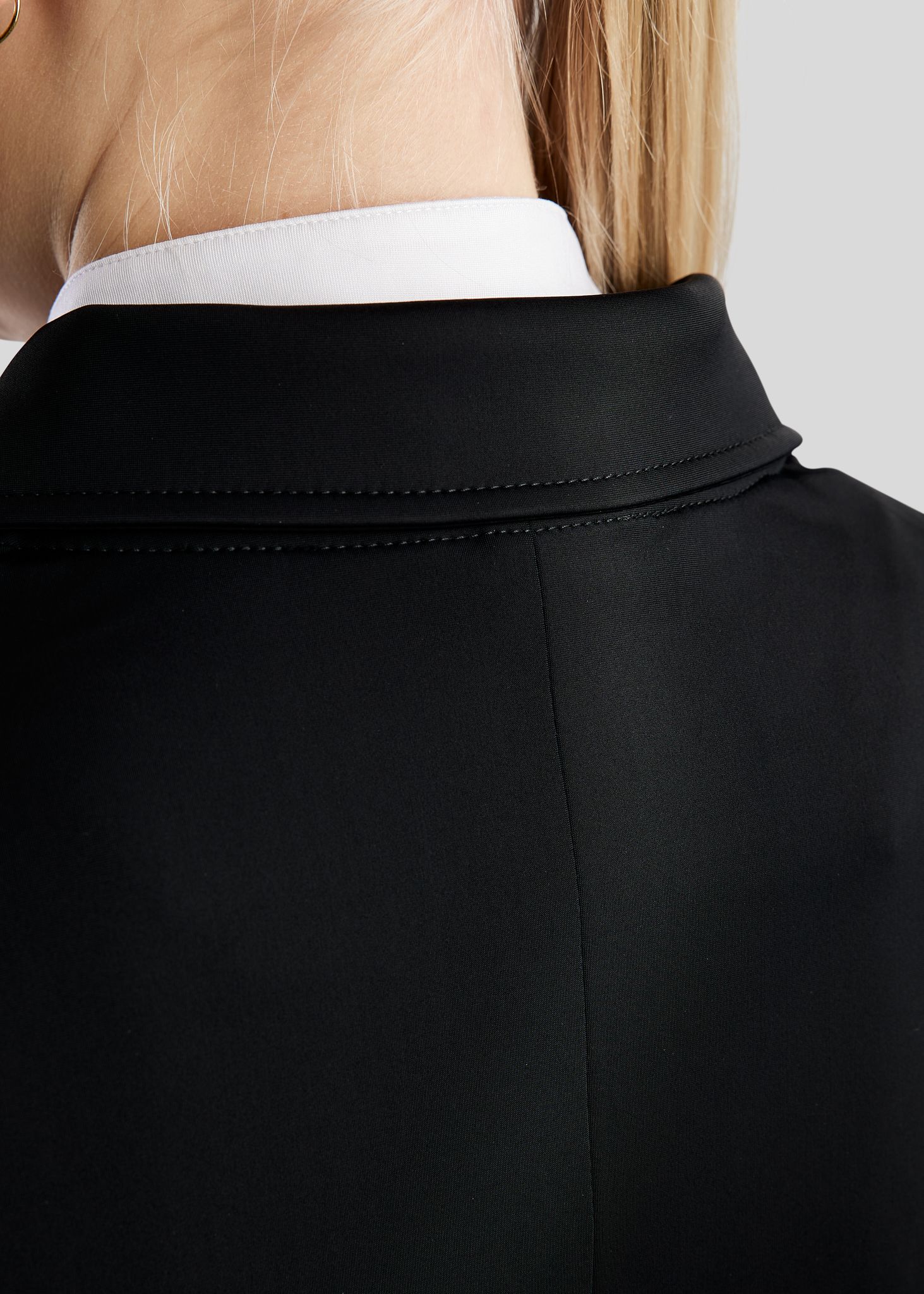 MoGloria Softshell Long Tailcoat w. Gun Metal Caviar Tape - Black 