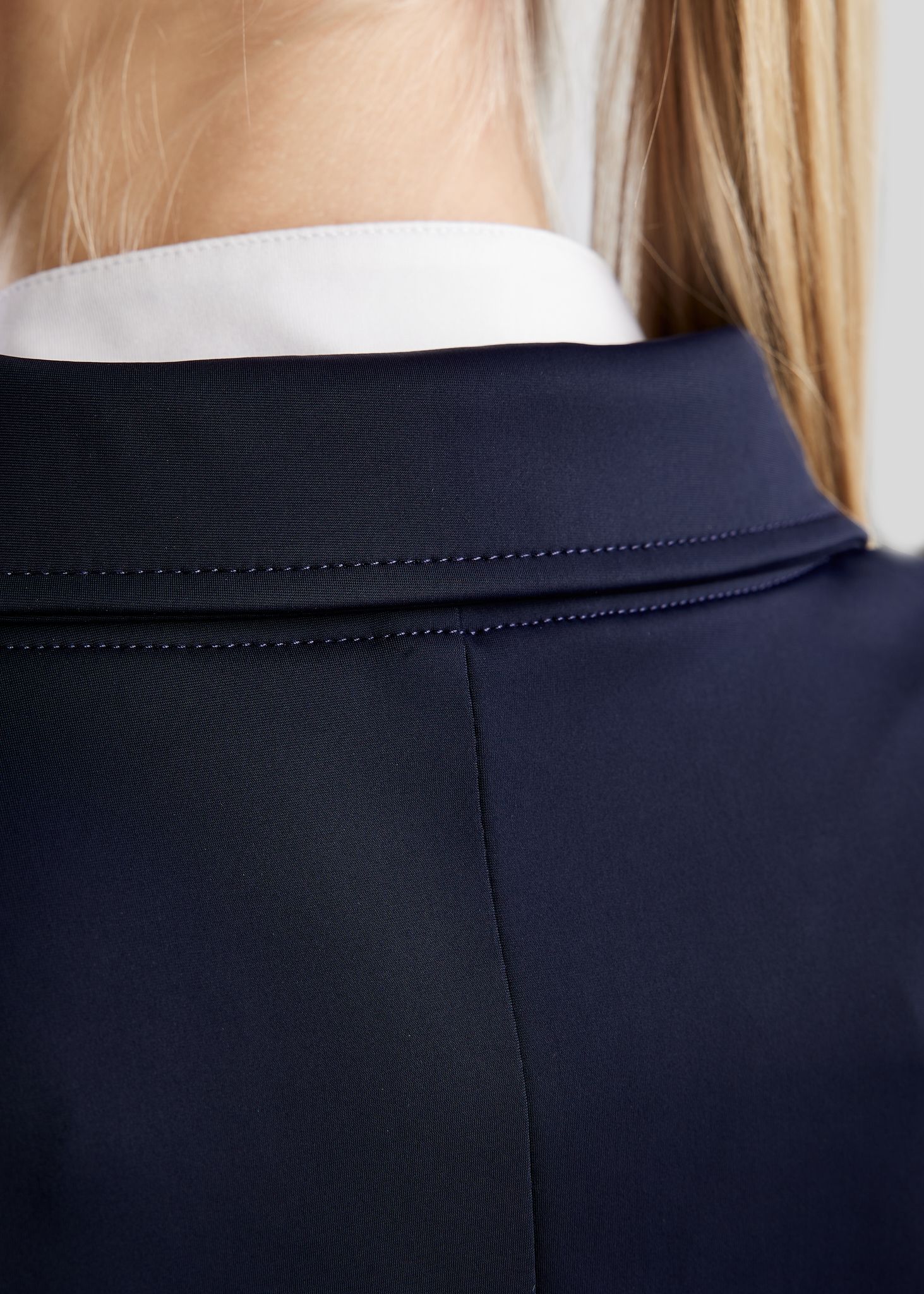 MoGloria Softshell Long Tailcoat w. Gun Metal Caviar Tape - Navy