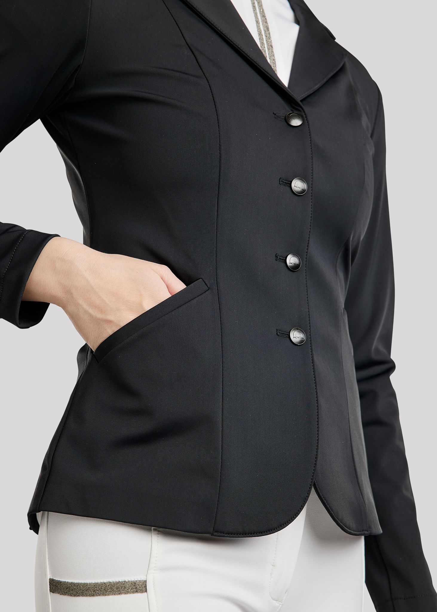 Bonnie Competition Jacket w. Crystals - Black 