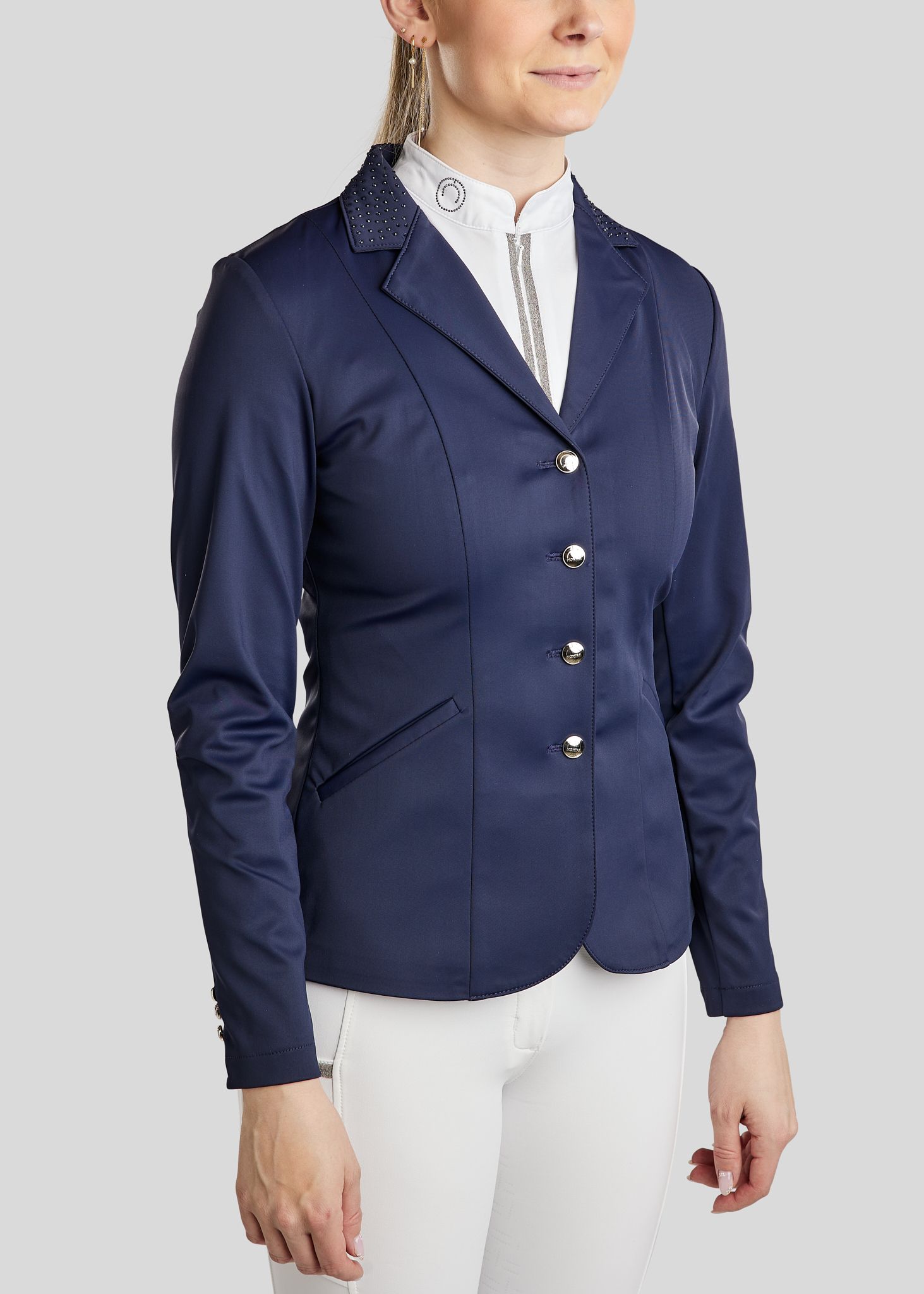 Bonnie Competition Jacket w. Crystals - Navy 