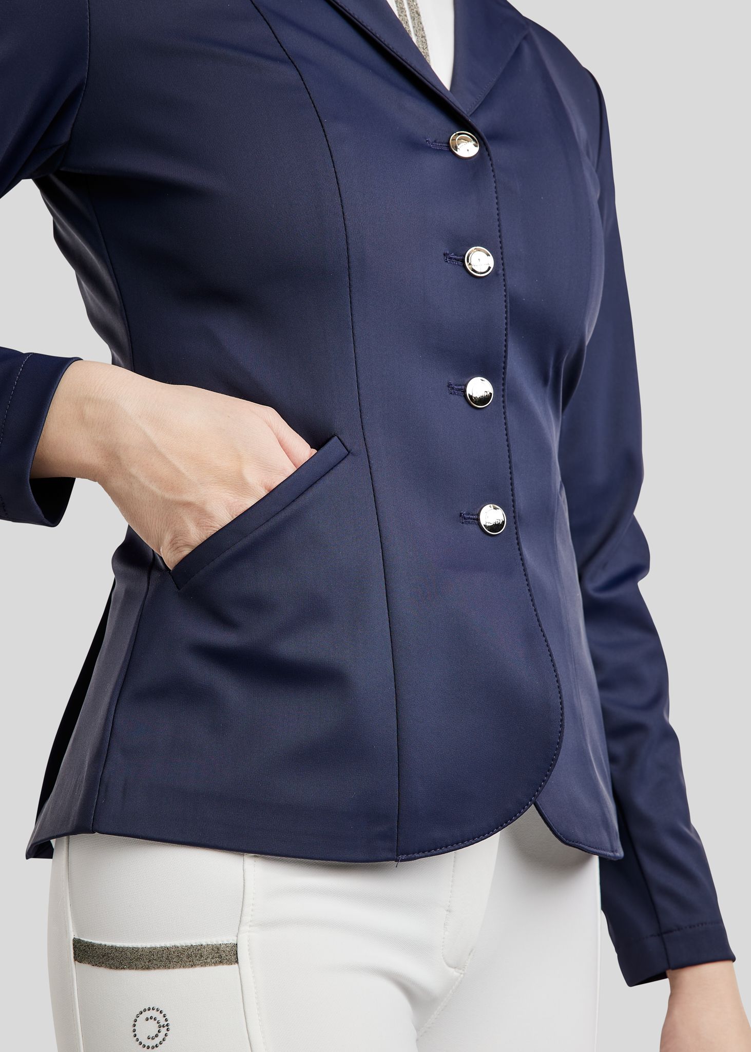 Bonnie Competition Jacket w. Crystals - Navy 