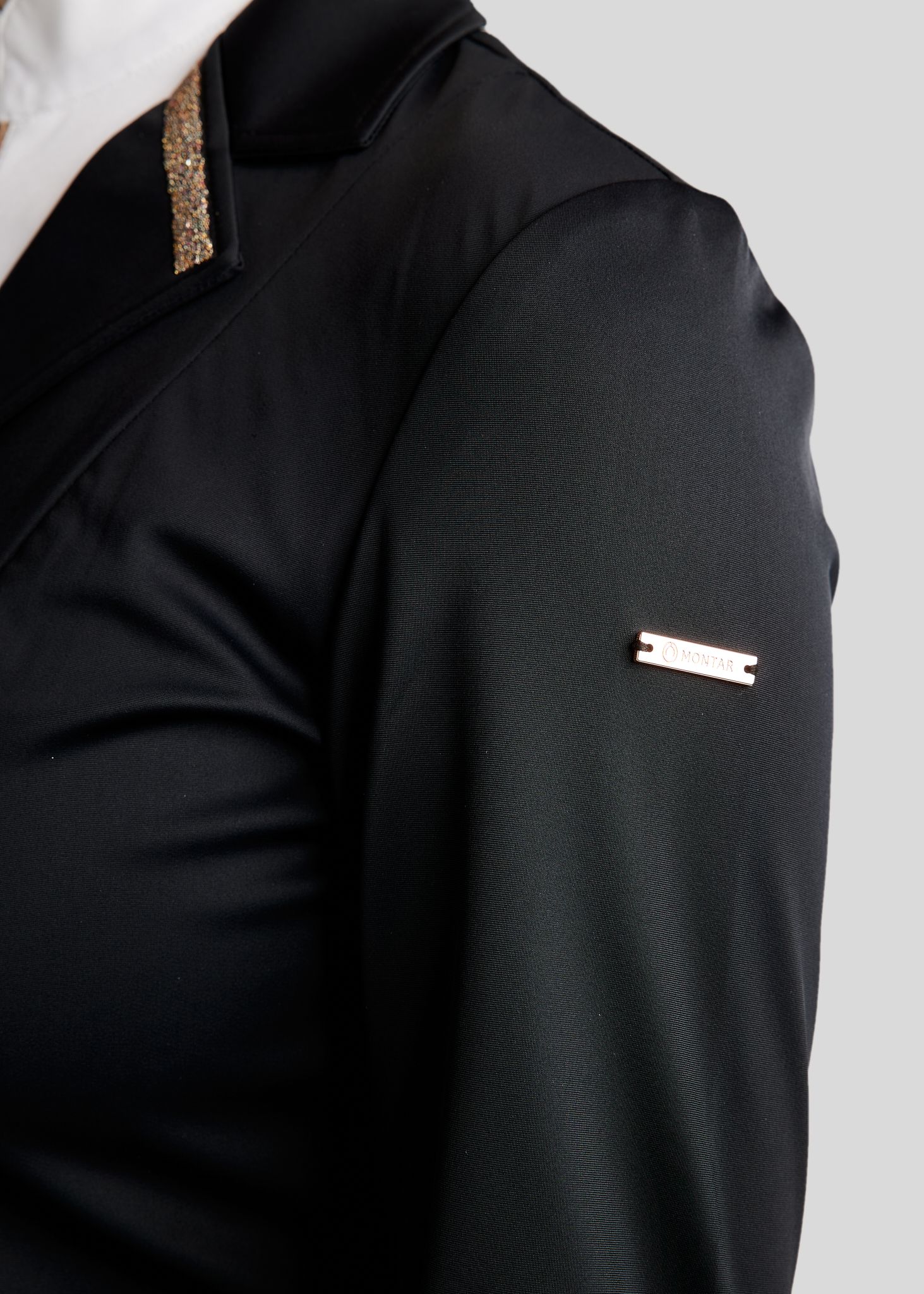 MoGlenda Softshell Competition Jacket w. Rosegold Caviar Tape - Black 