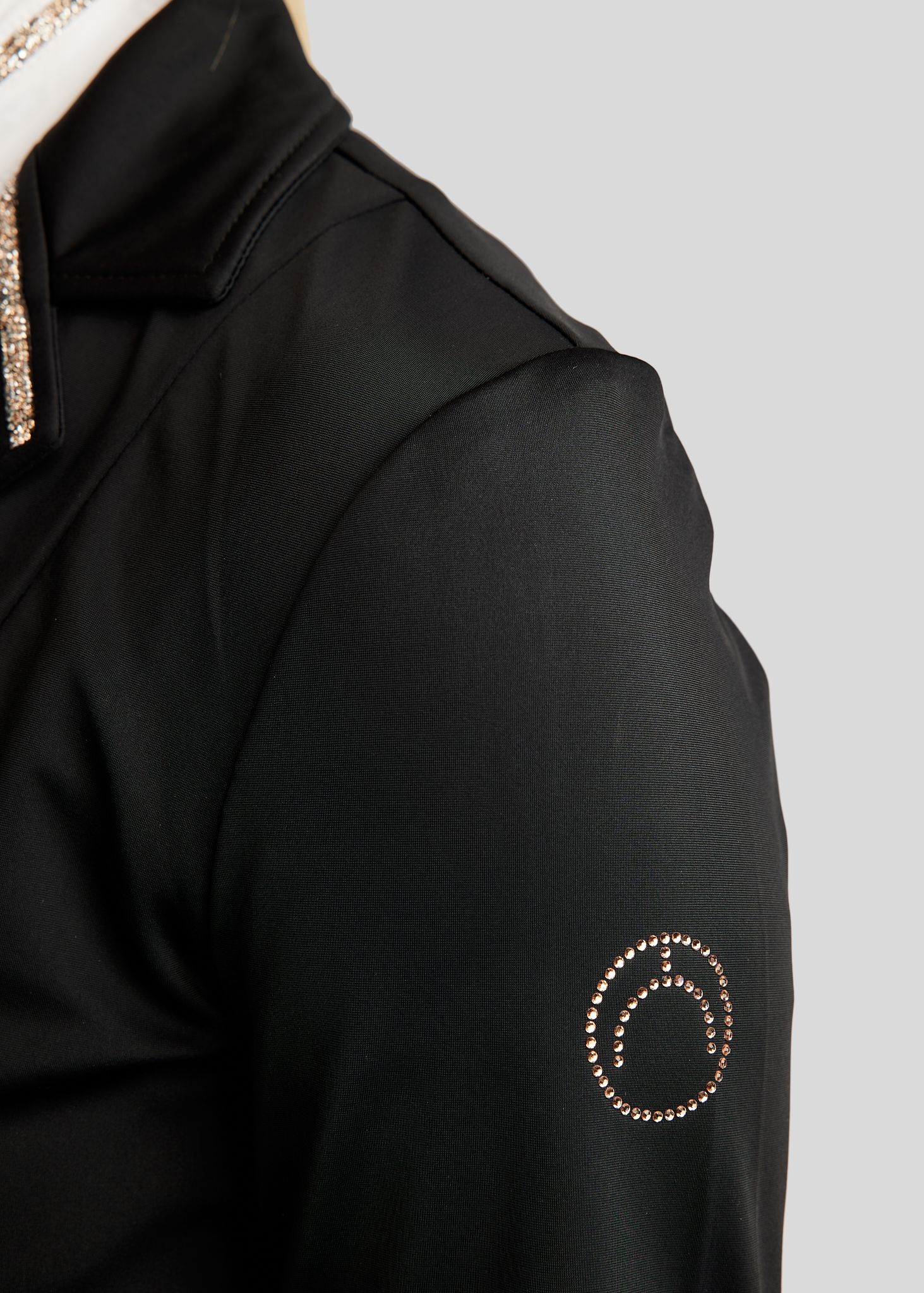 MoLila Competition Jacket w. Champagne Crystal Tape - Black