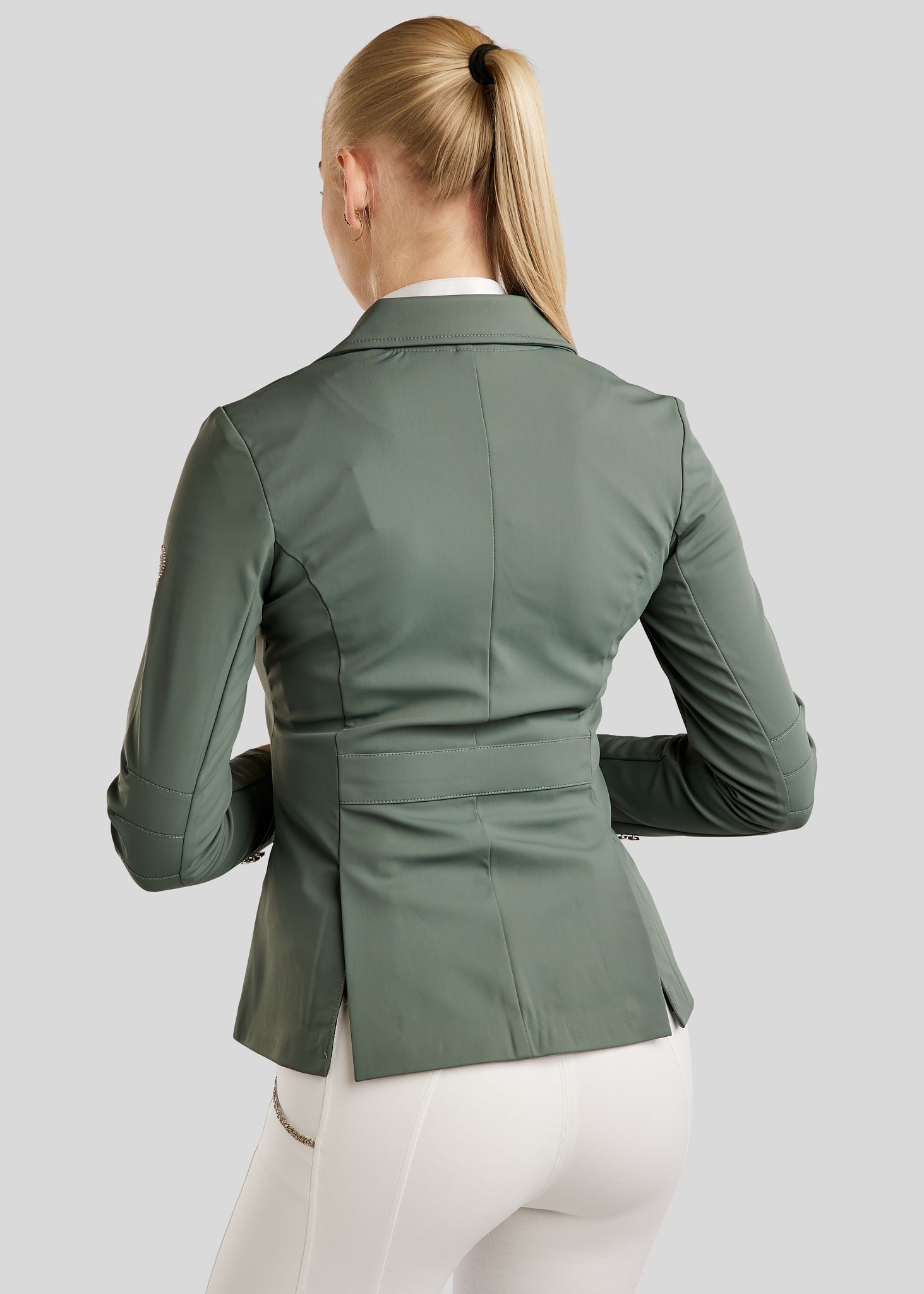 MoLila Competition Jacket w. Champagne Crystal Tape - Jade