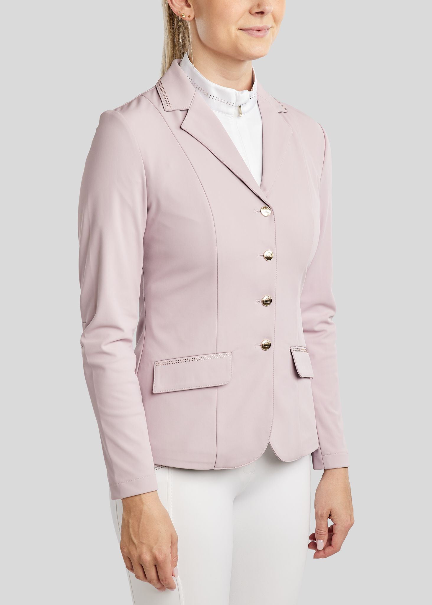 MoBlair Competition Jacket w. Champagne Crystals - Cheeky Pink 
