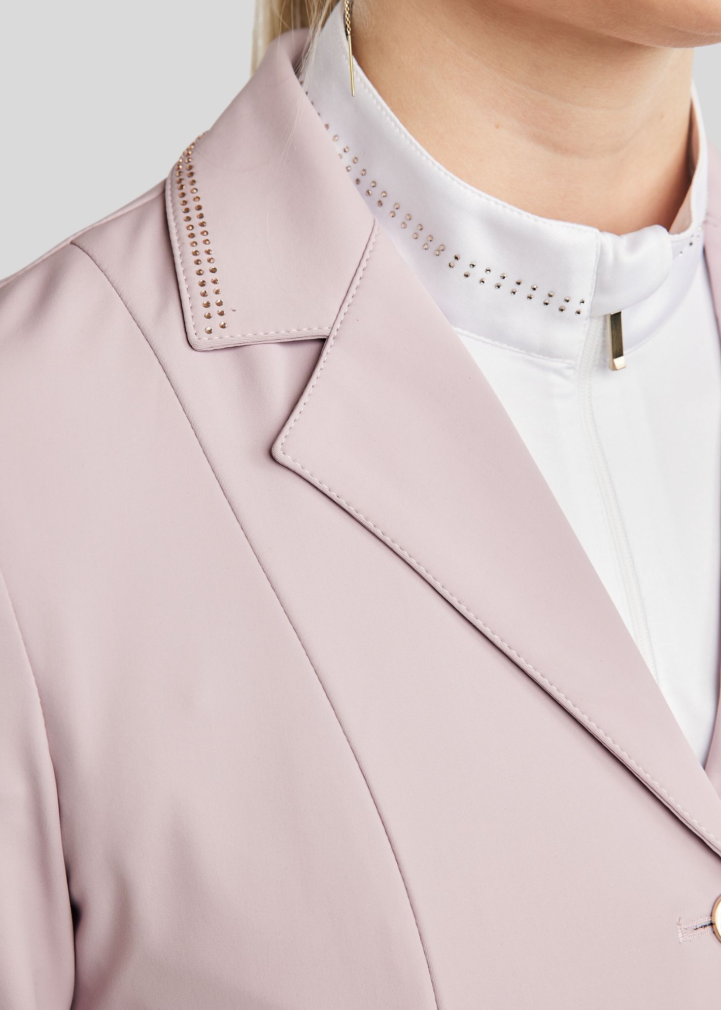 MoEverlisa Competition Jacket w. Champagne Crystals - Cheeky Pink 