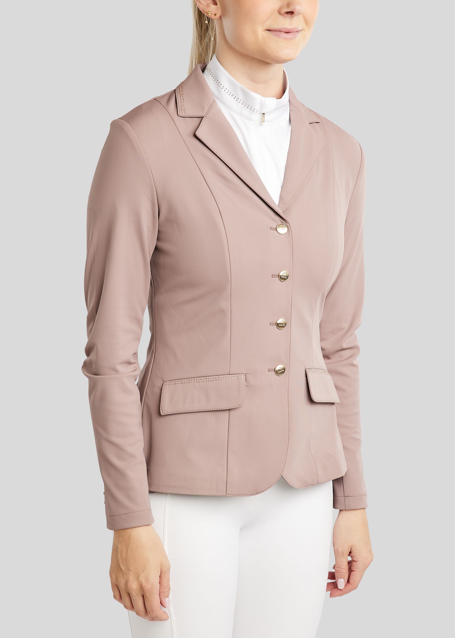 MoEverlisa Competition Jacket w. Champagne Crystals - Blush 