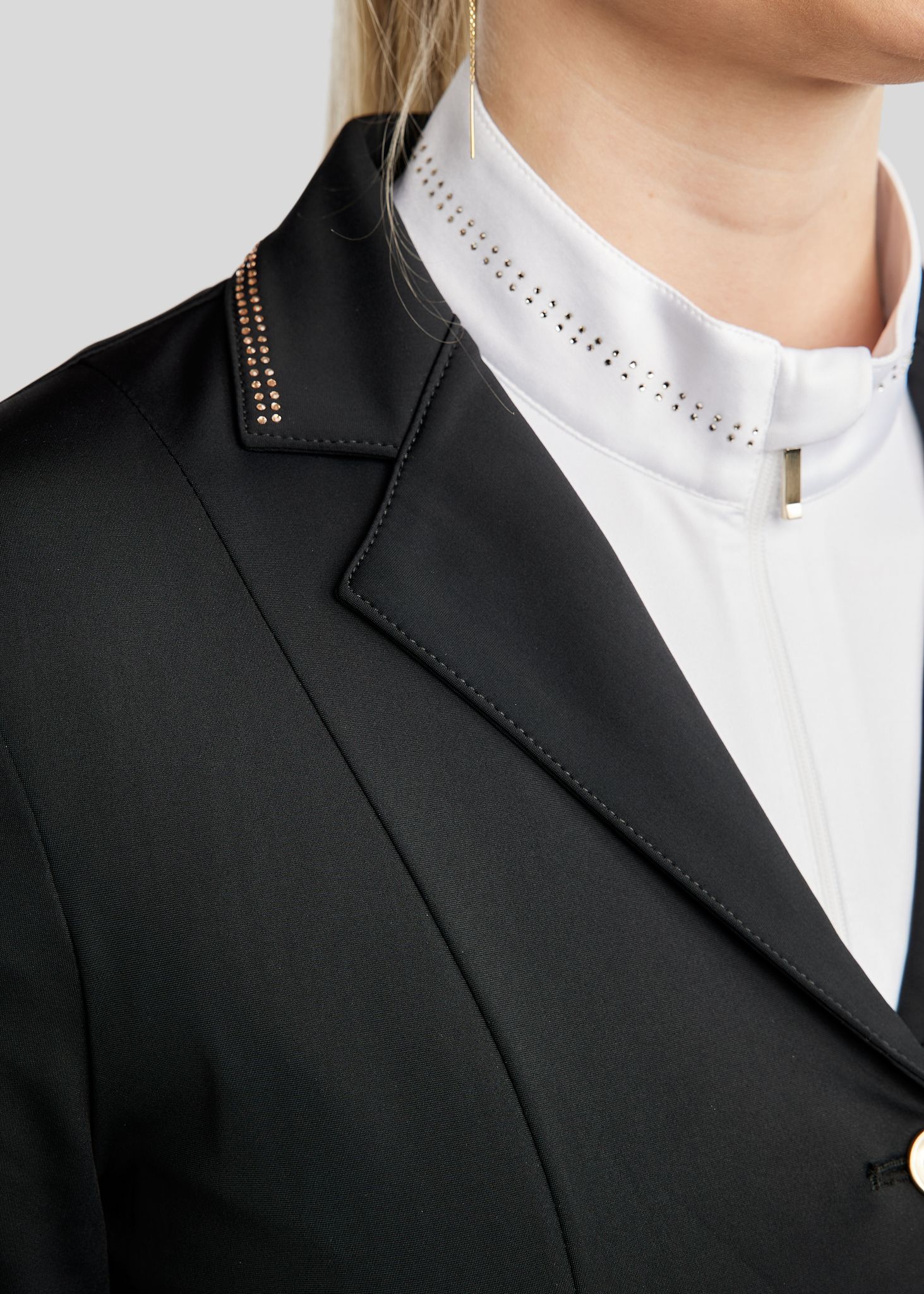 MoEverlisa Competition Jacket w. Champagne Crystals - Black 