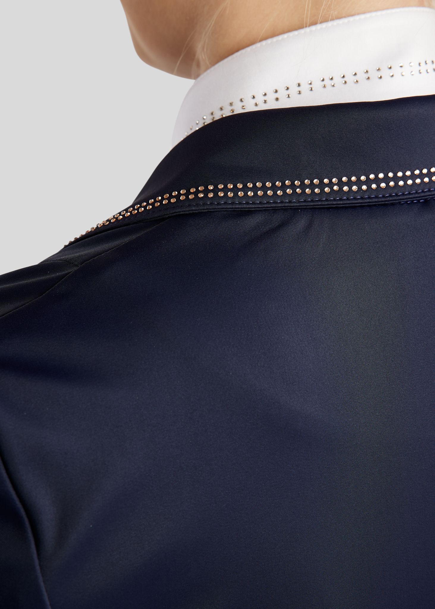 MoEverlisa Competition Jacket w. Champagne Crystals - Navy 