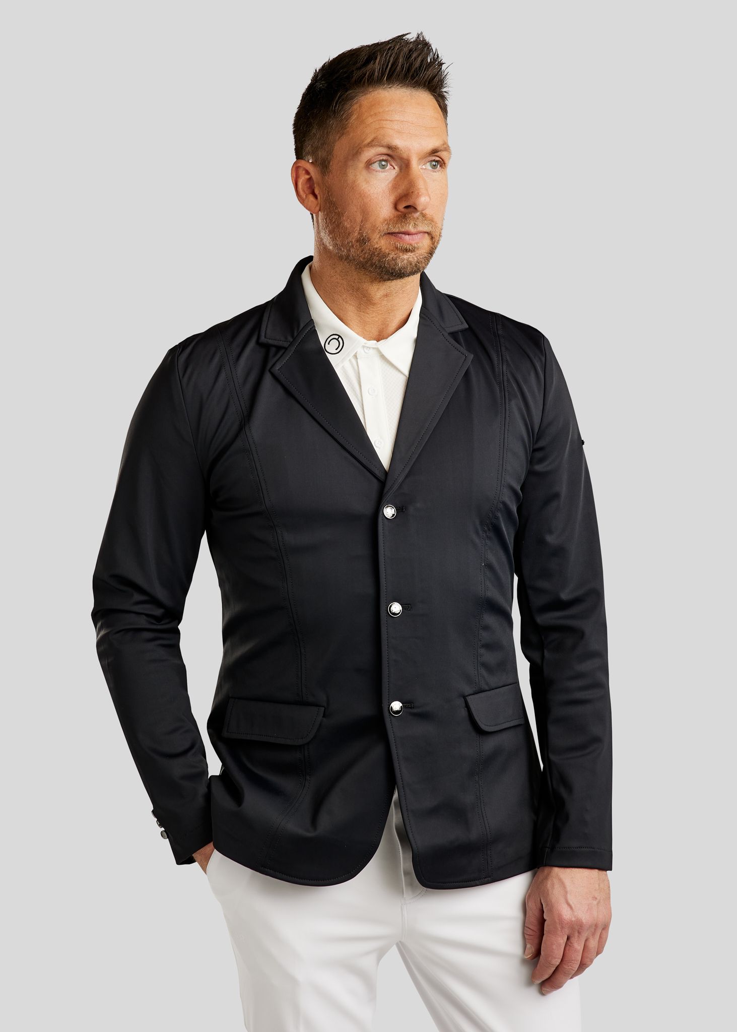 MoJoe Herre Stævnejakke m. Gun Metal Detaljer - Sort 