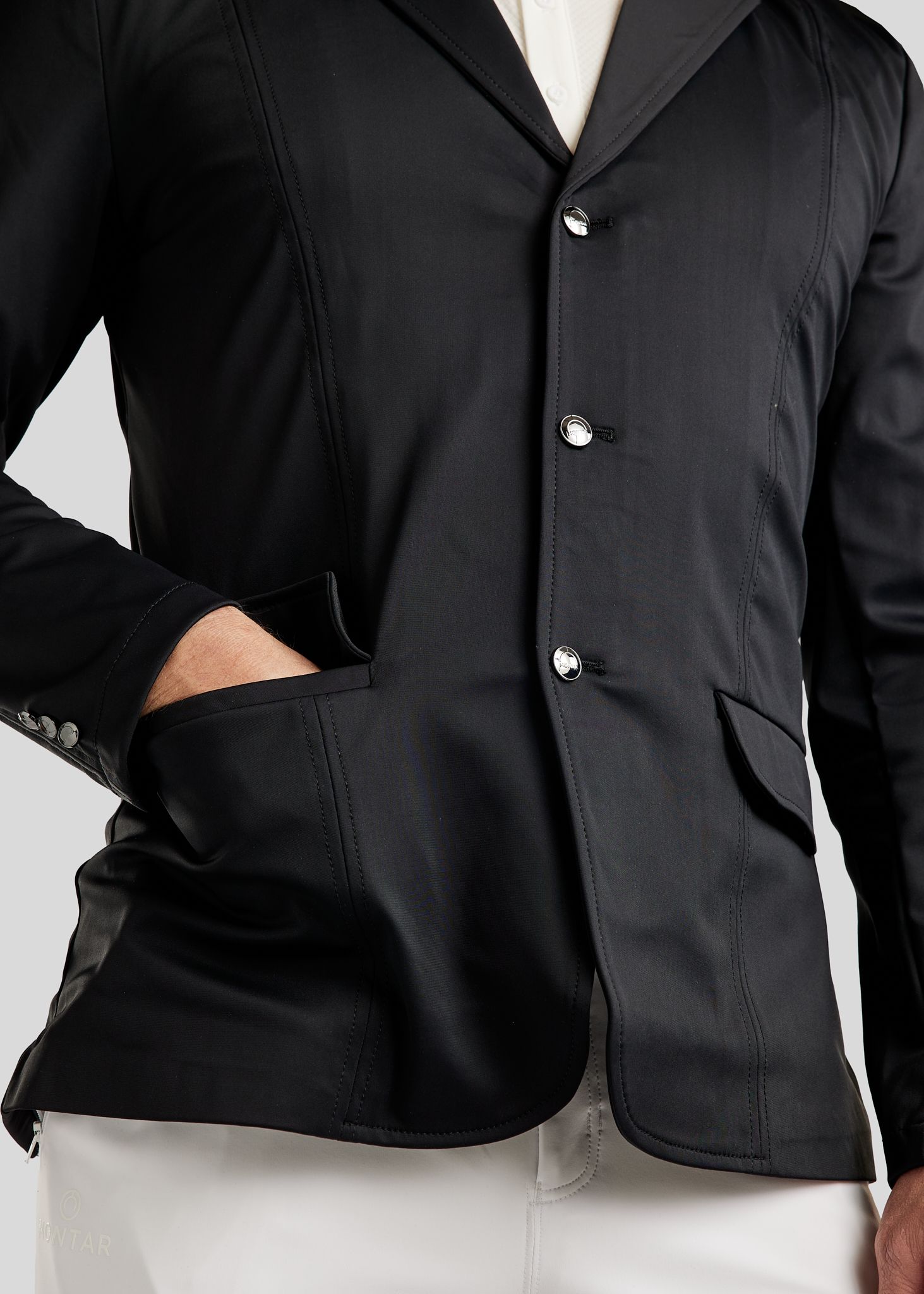 MoJoe Mens Competition Jacket w. Gun Metal Details - Black 