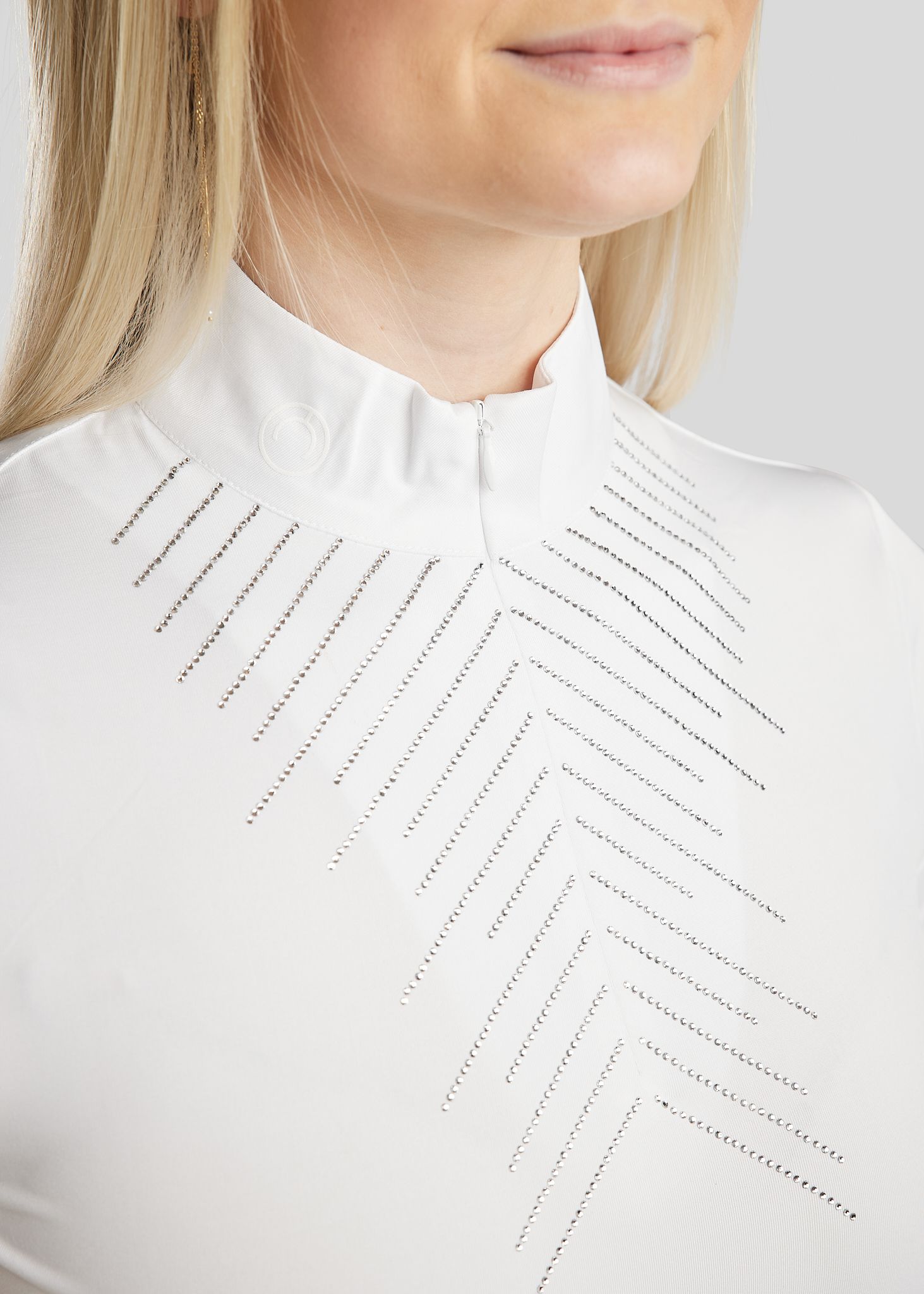 Bling Competition Top - White 