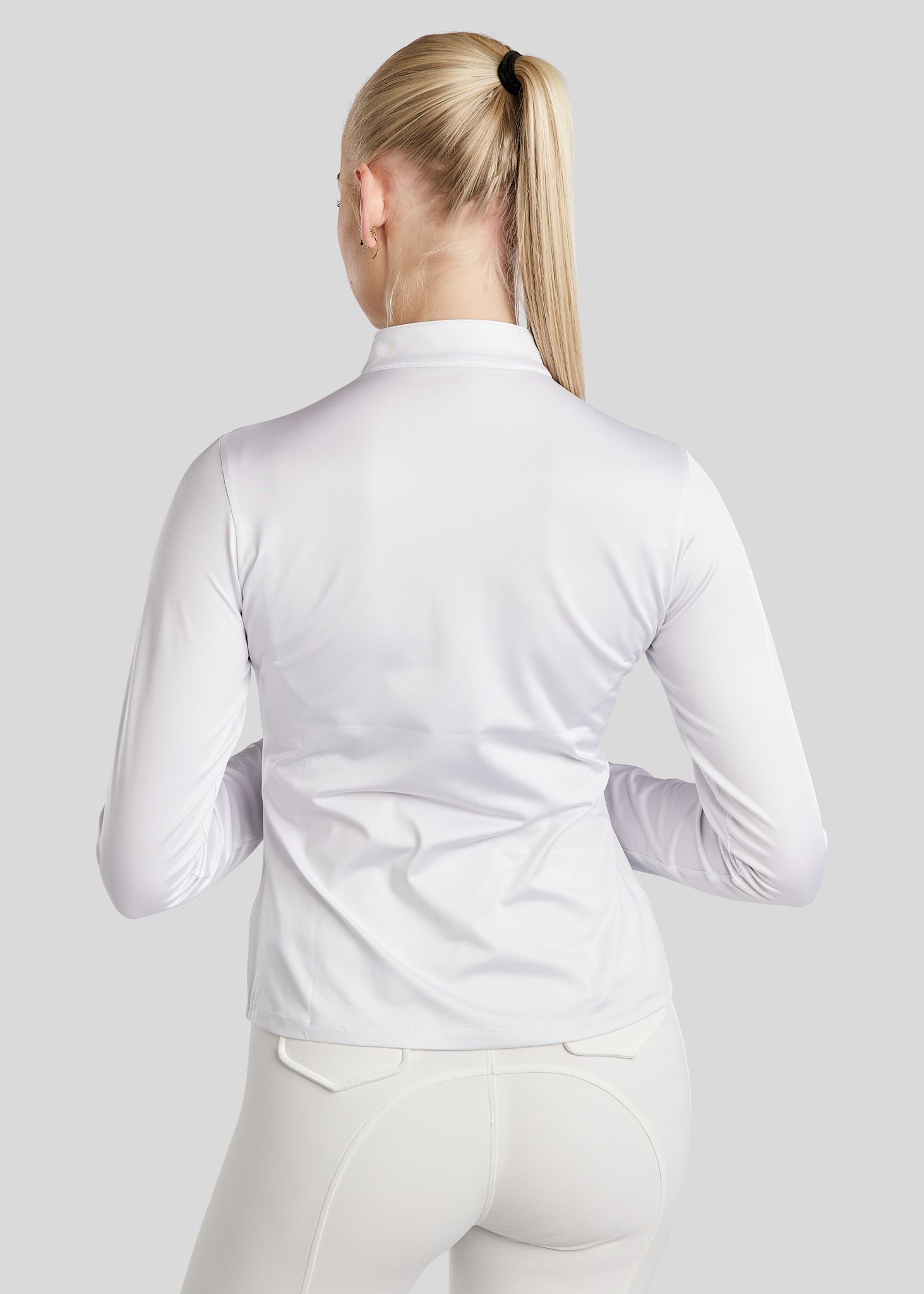 MoGlenda Competition Shirt w. Rosegold Caviar Tape - White 