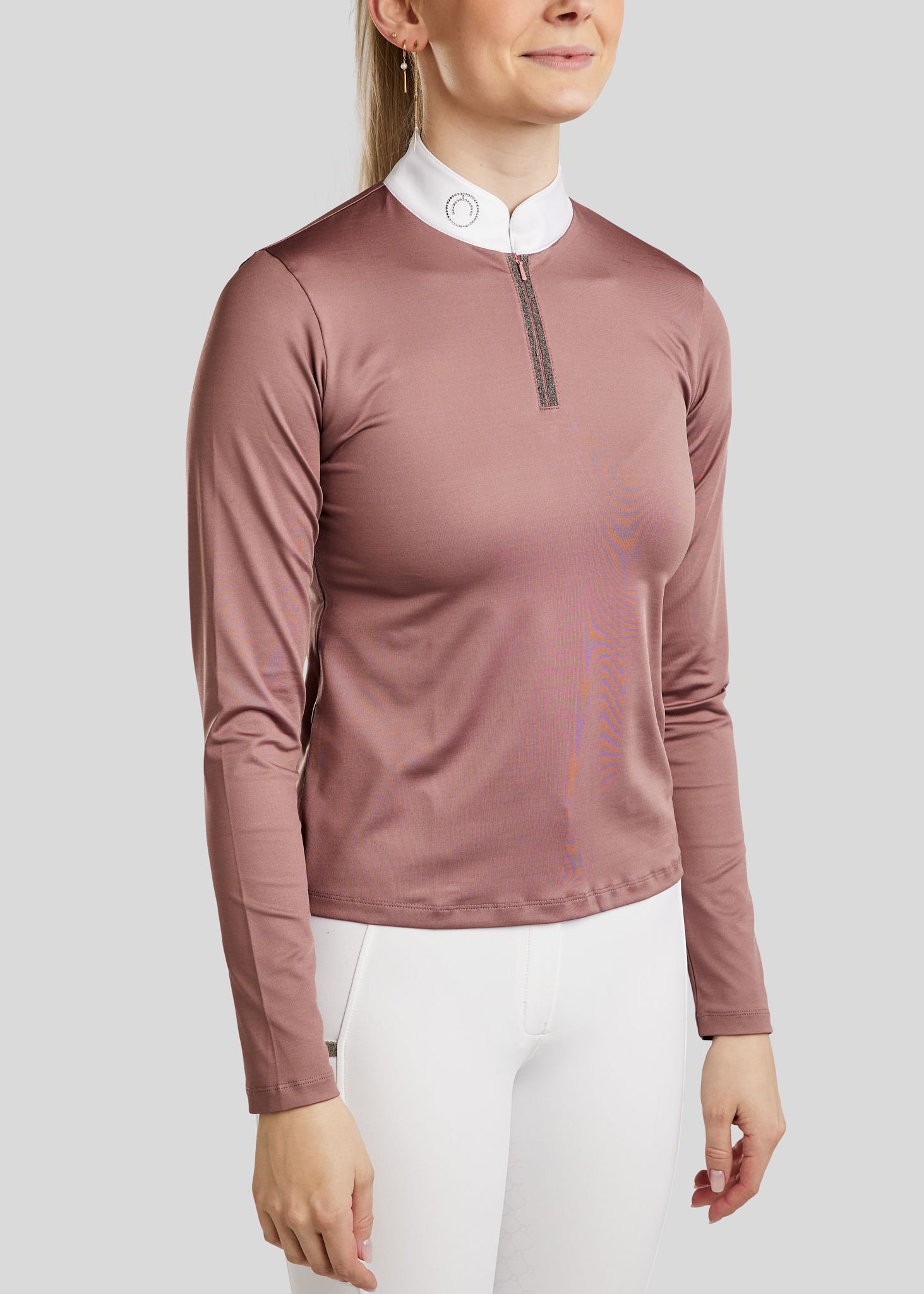 MoMarlie Competition Shirt w. Caviar Tape - Dusty Rose 