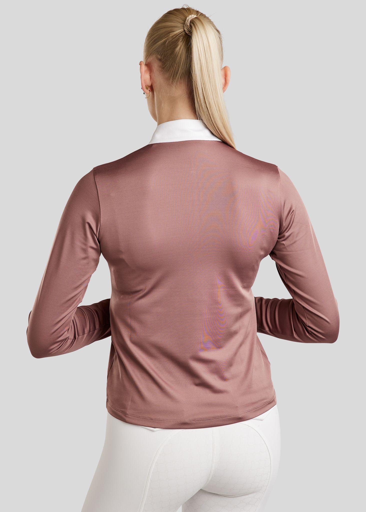 MoMarlie Stævnebluse m. Caviar Tape - Dusty Rose 