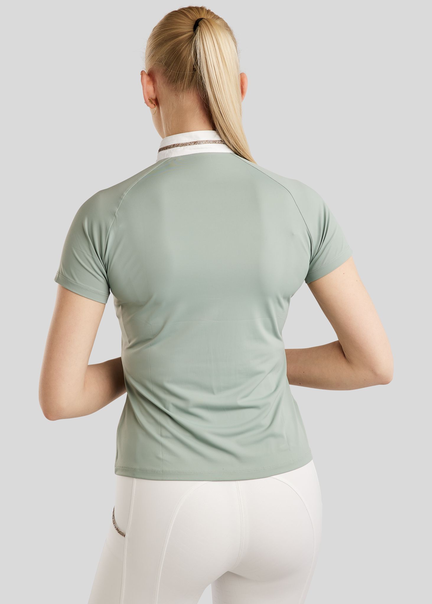 MoLila Stævnebluse m. Champagne Krystal Tape og Krystaller - Turin 