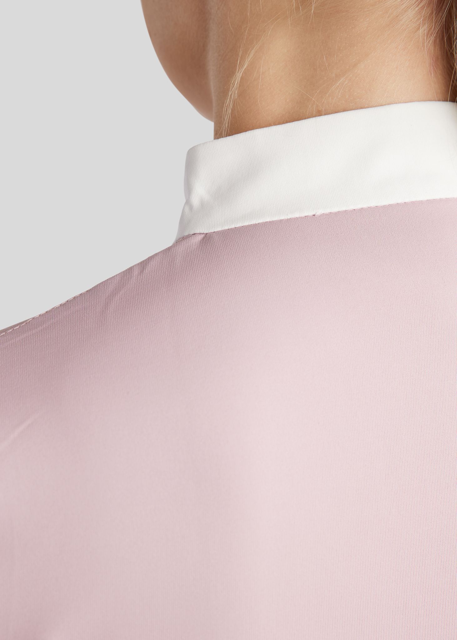 MoVioletta Competition Shirt w. Champagne Crystals - Cheeky Pink 