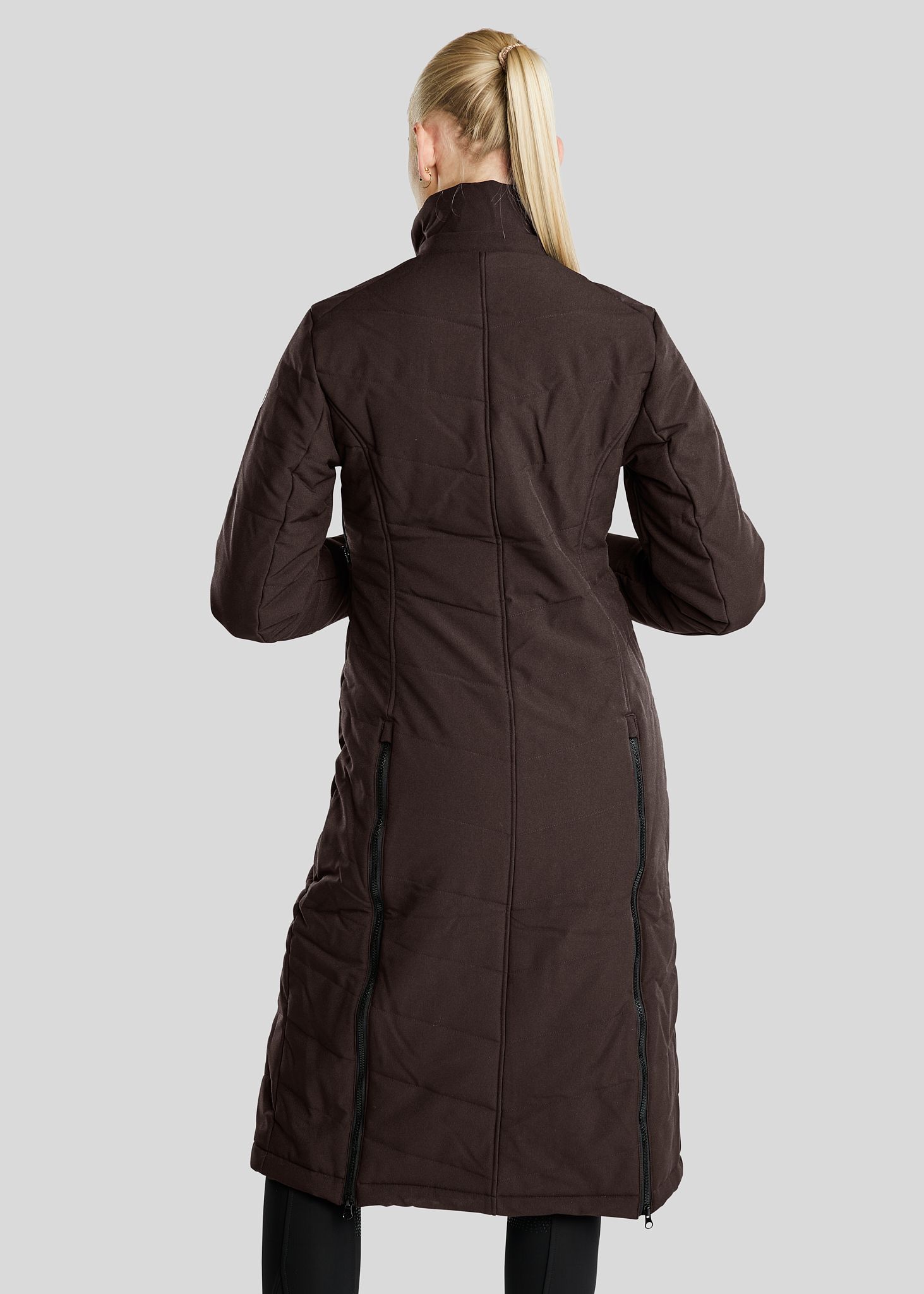 Dicte Extralong Jacket - Brown