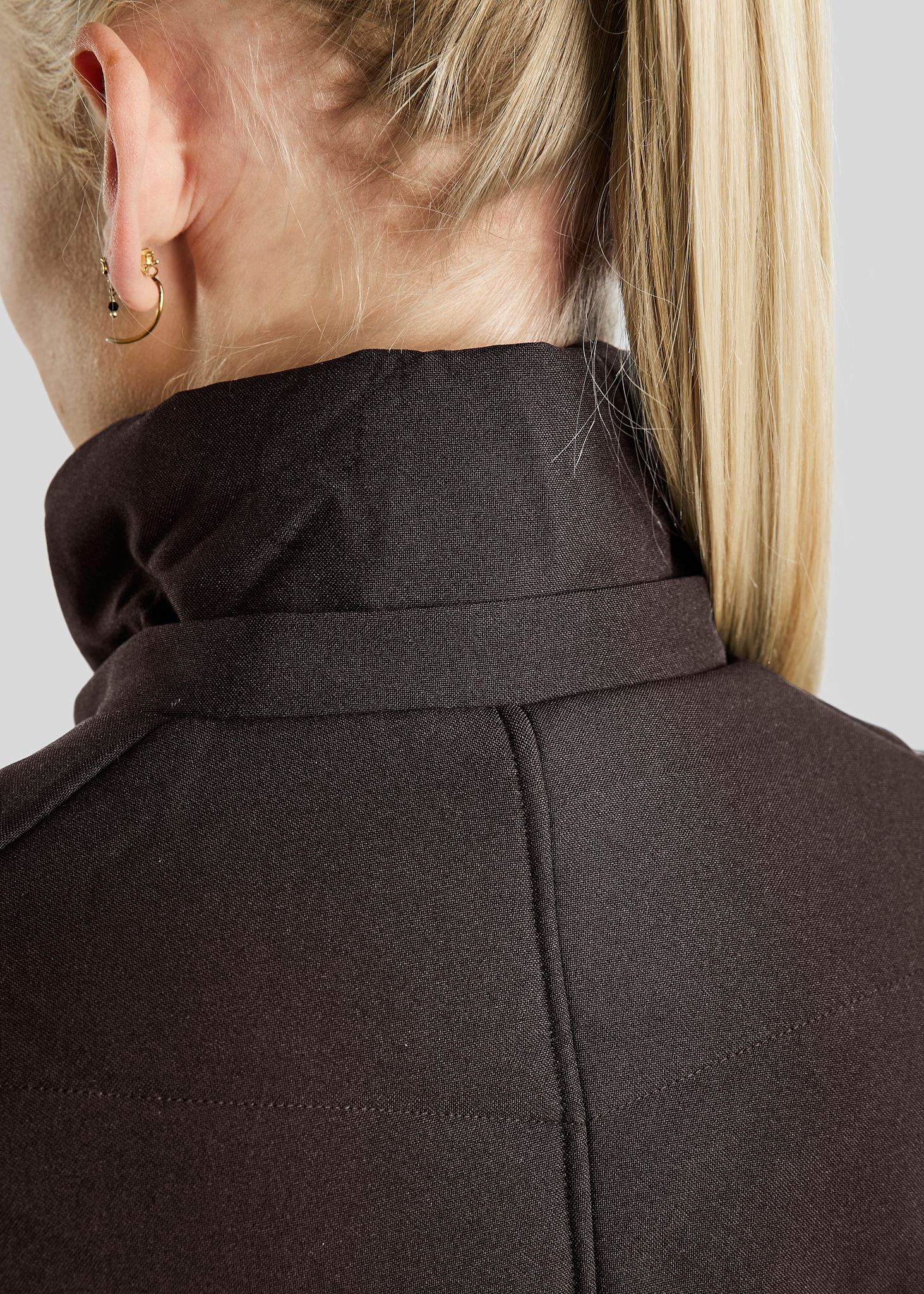 Dicte Extralong Jacket - Brown