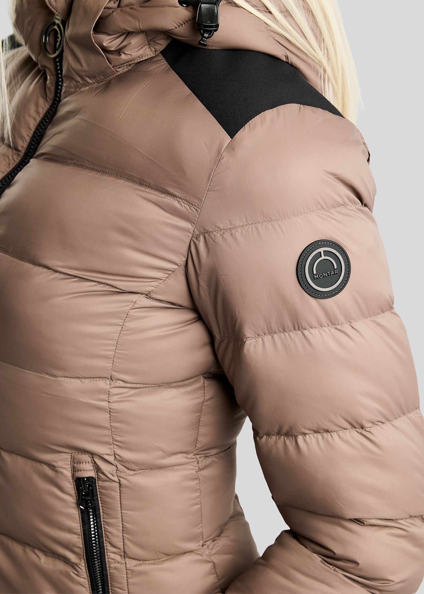 MoAthena REFINED short jacket Nougat Brown