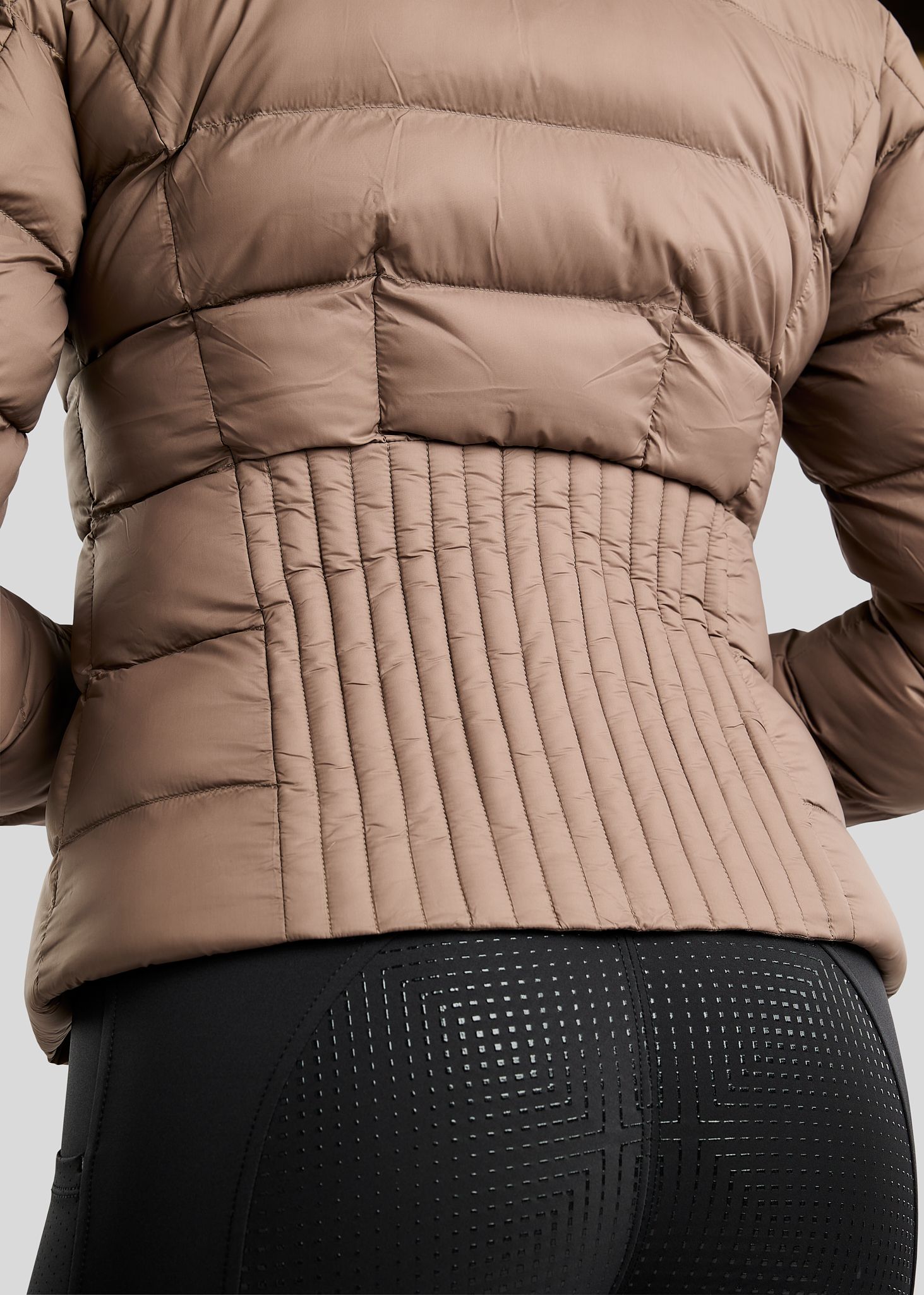 MoAthena REFINED short jacket Nougat Brown