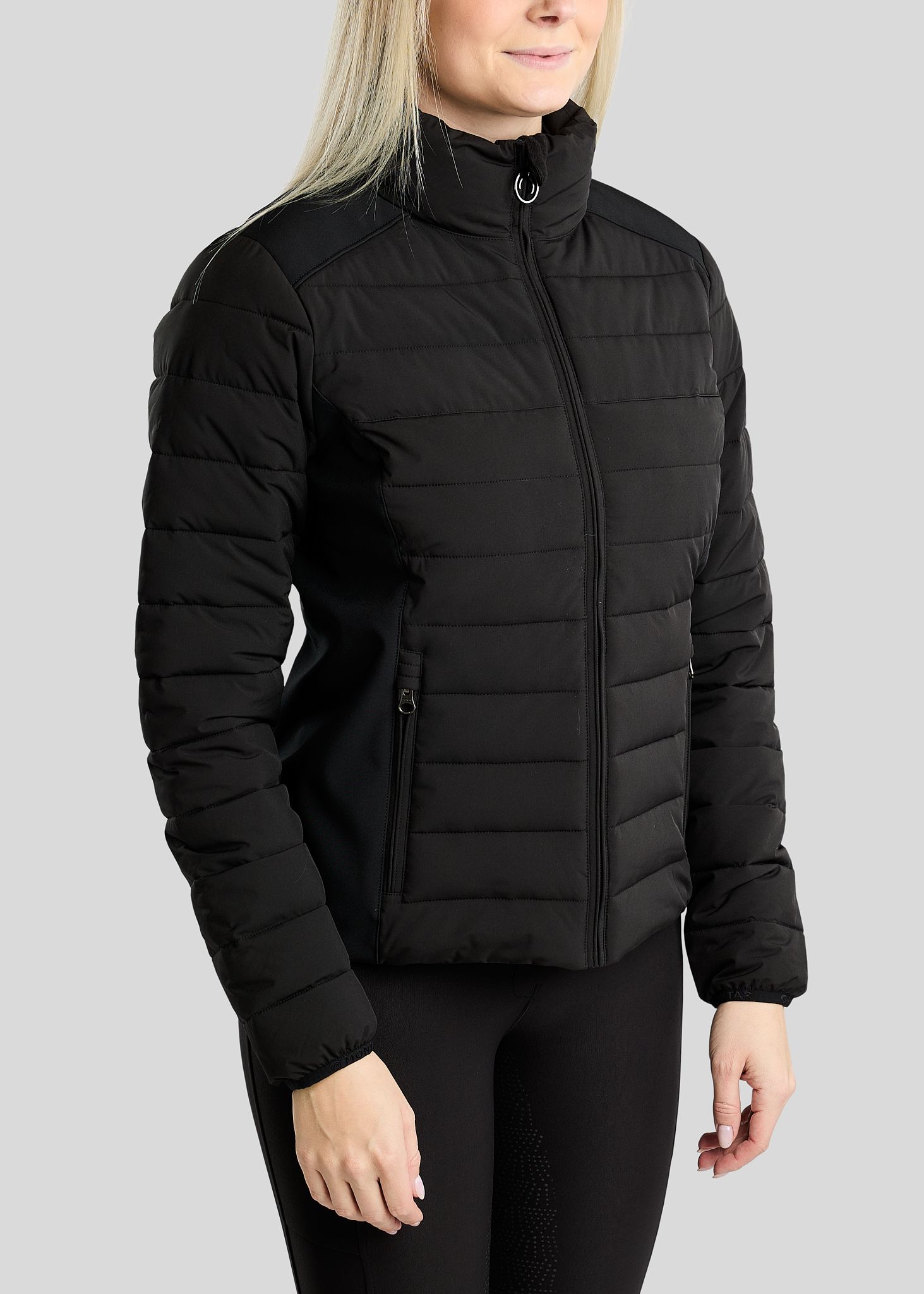 MoRuby Padded Jacket w. Softshell - Black 