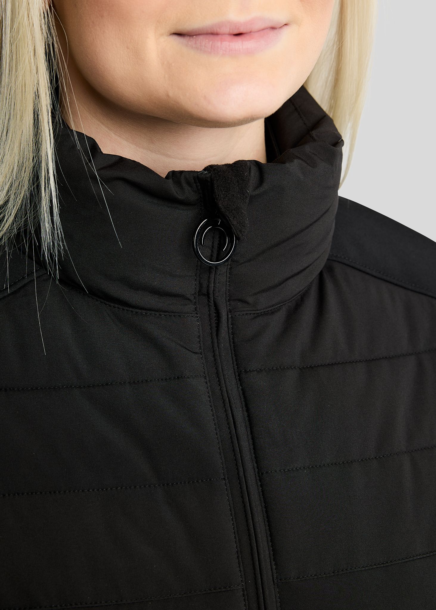 MoRuby Padded Jacket w. Softshell - Black 