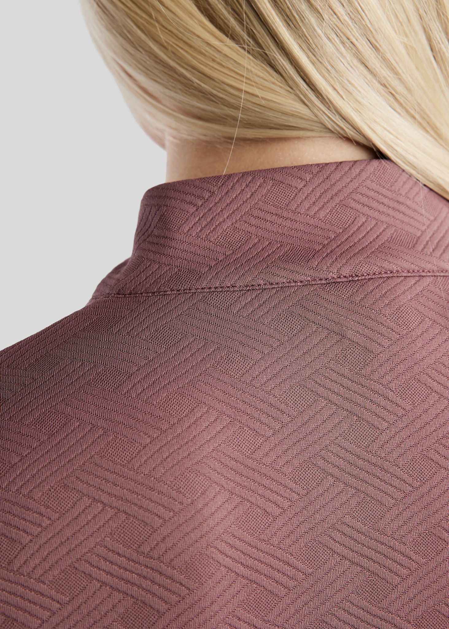 MoCilia Jacquard REFINED Trainingshirt - Dusty Rose