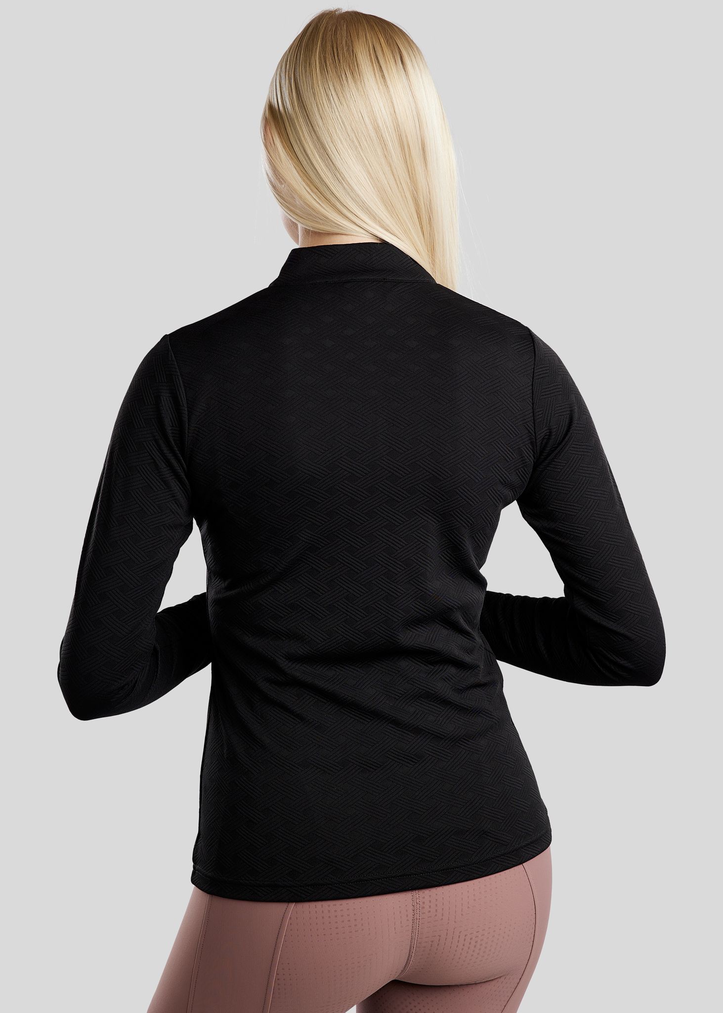 MoCilia Jacquard REFINED Trainingshirt - Black 
