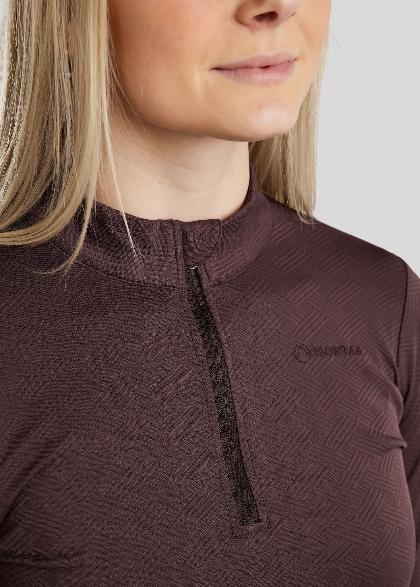 MoCilia Jacquard REFINED Træningsbluse - Black Peony 