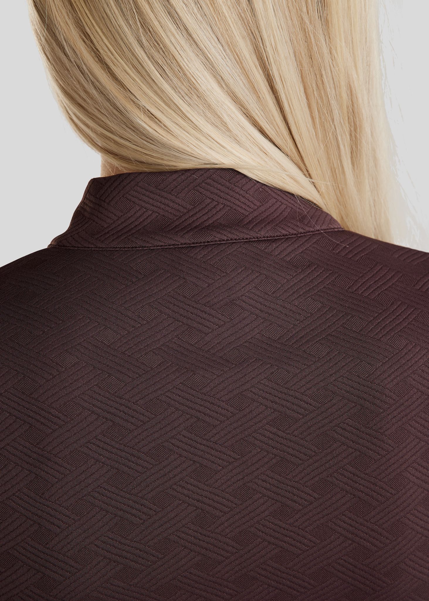 MoCilia Jacquard REFINED Træningsbluse - Black Peony 