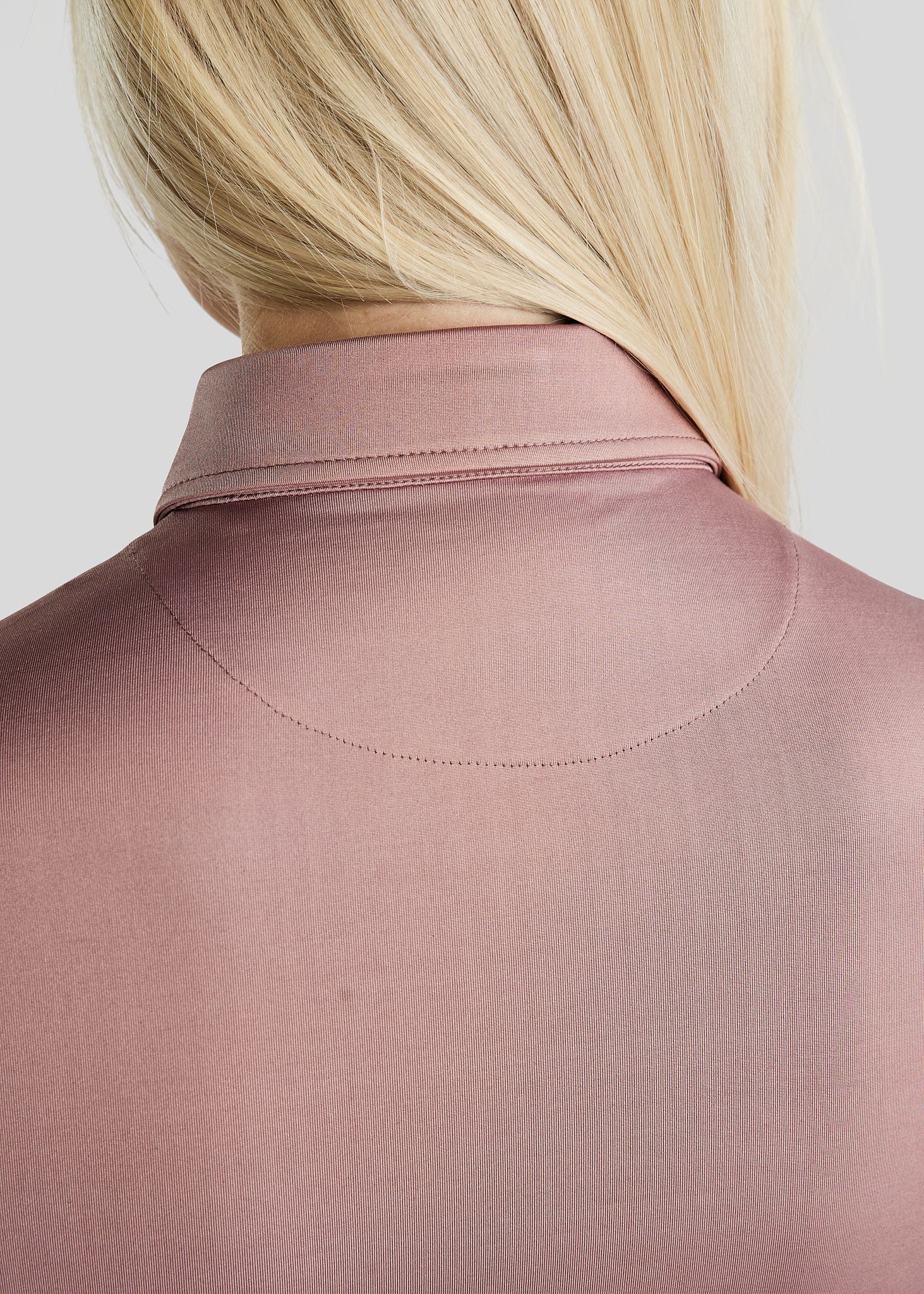 MoSusan Long Sleeved Polo W. Rosegold Logo - Dusty Rose 