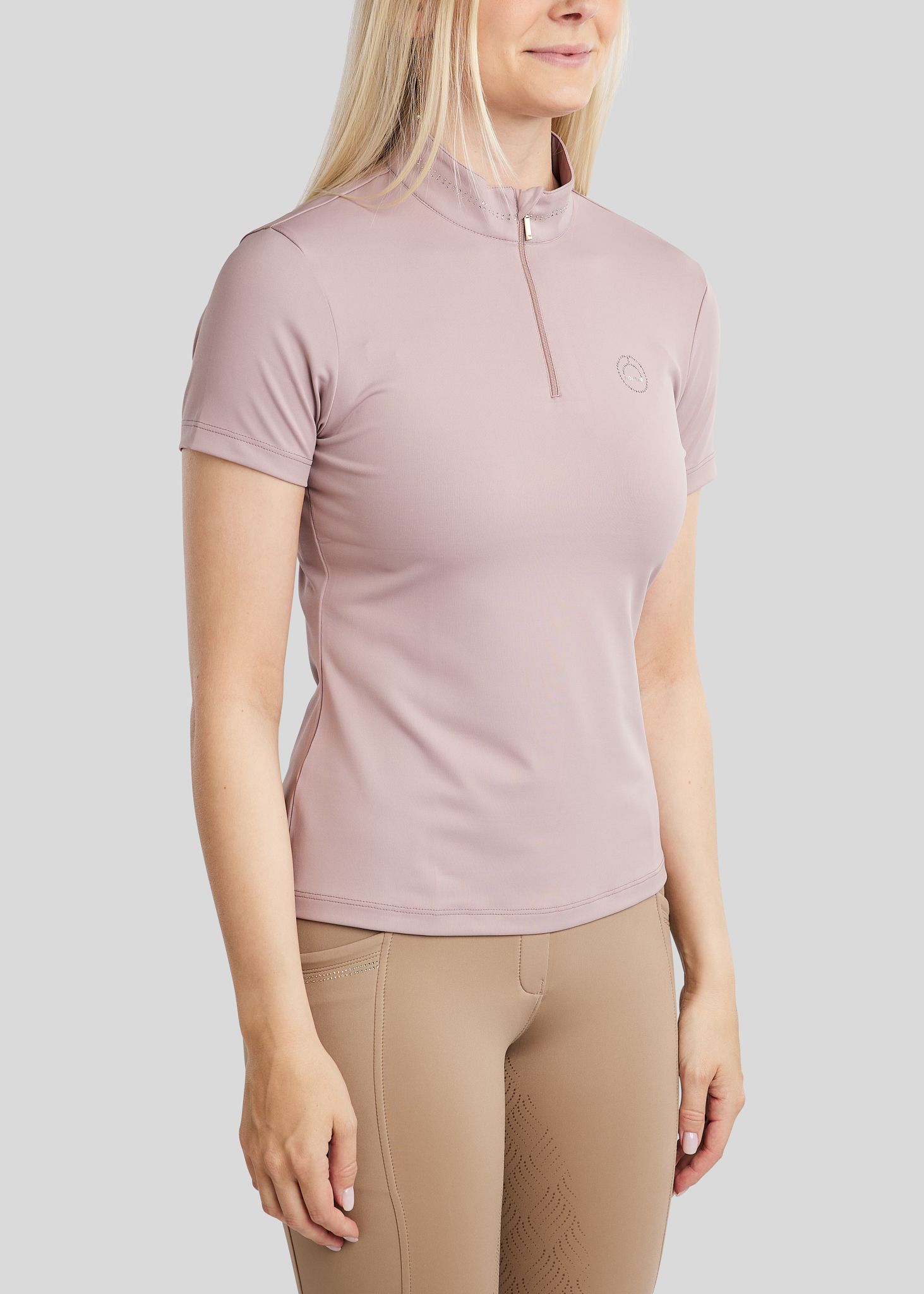 MoBlair Polo w. Champagne Crystals - Blush 
