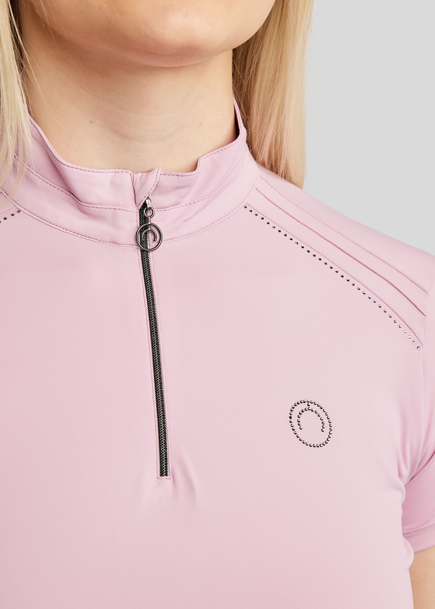MoPearl Polo m. Pintucks - Candy Pink 