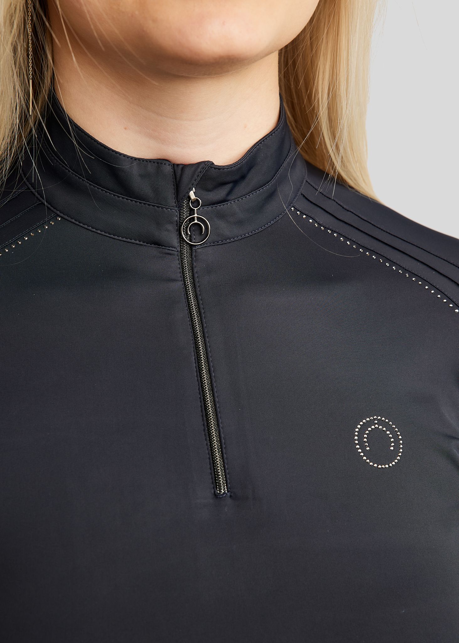 MoPearl Polo m. Pintucks - Navy