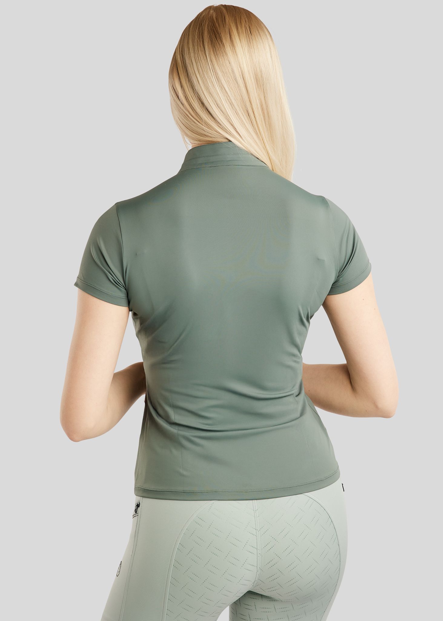 MoPearl Polo m. Pintucks - Jade 