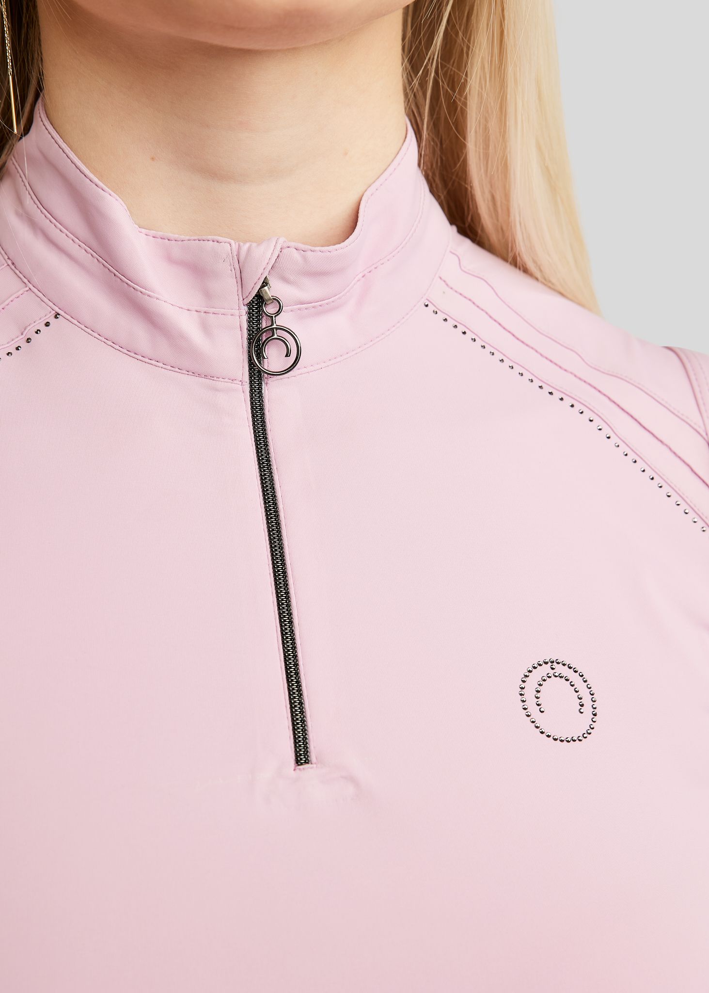 MoPearl Sleeveless Polo w. Pintucks - Candy Pink